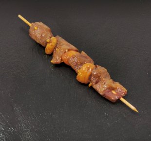 Brochette de canard