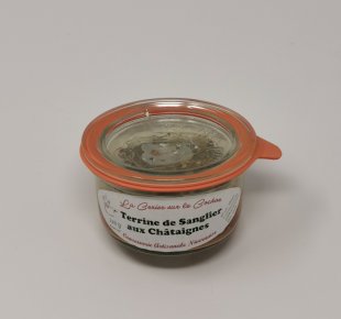 terrine de sanglier aux châtaignes 120 gr