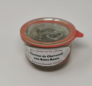Terrine de chevreuil aux baies roses 120 gr