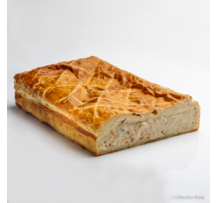Feuilleté de ris de veau aux petits légumes
